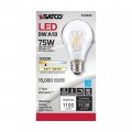 Satco 6 Pack Dimmable Led Filament Lamps S12423 High Lumens 10 5 Watt A19 Clear Medium Base 3000k 90 Cri 120 Volt For Use At