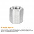 Uxcell M16 X 2-pitch 30mm Length Coupling Nuts 1pcs 304 Stainless Steel Metric Hex Rod