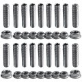 Oil Pan Stud Kit Bolts Stainless Steel By Blue Elf For Small Block Chevy 283 327 350 400