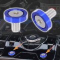 X Autohaux 6pcs Blue M8x20mm Aluminum Alloy Fender Bumper Washer Bolt Engine Bay Dress Up Fastener For Car Motorcycle