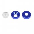 X Autohaux 6pcs Blue M8x20mm Aluminum Alloy Fender Bumper Washer Bolt Engine Bay Dress Up Fastener For Car Motorcycle