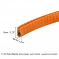 Uxcell U Channel Edge Trim 13 1ft Length Rubber Guard Seal Strip Protector Fit For 1-2 5mm 15 64 W X 25 H Orange