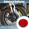 X Autohaux 8 Pcs Round Rear Reflectors Screw On Safety Spoke Reflective Gate Posts Reflector For Cars Trailer Motorcycle Trucks