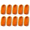 10 Pack 12 Led Amber Trailer Marker Light Assembly Double Bubble Bullseye Clearance Lights For Rv Truck Camper Surface Mount 