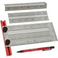 Incra Irset06 6-inch Marking Rule Set 