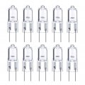 10x G6 35 12v 50-watt T4 Halogen Gy6 Base 12-volt Clear Dimmable Bulbs For Ceiling Lights Cabinet Table Light 