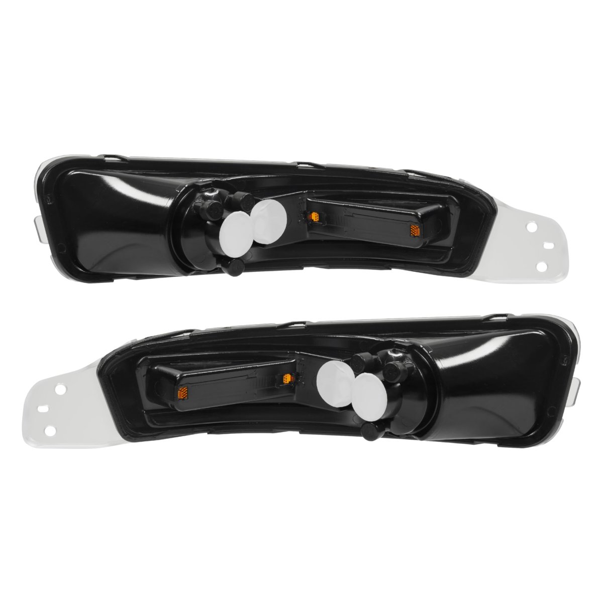 Front Bumper Turn Signal Lights For 2005 2006 2007 2008 2009 Ford Mustang Clear Lens Black Housing Side Marker Lamps Pair