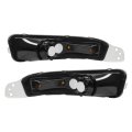 Front Bumper Turn Signal Lights For 2005 2006 2007 2008 2009 Ford Mustang Clear Lens Black Housing Side Marker Lamps Pair
