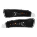 Front Bumper Turn Signal Lights For 2005 2006 2007 2008 2009 Ford Mustang Clear Lens Black Housing Side Marker Lamps Pair