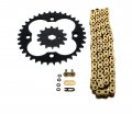 Fits Honda Trx250r 250r 520-96 Gold O Ring Chain Sprocket Black 14 36