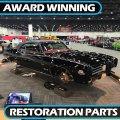 1969 Pontiac Gto Firebird Front And Rear Alternator Support Brackets 2 Piece Set Black Inl11207