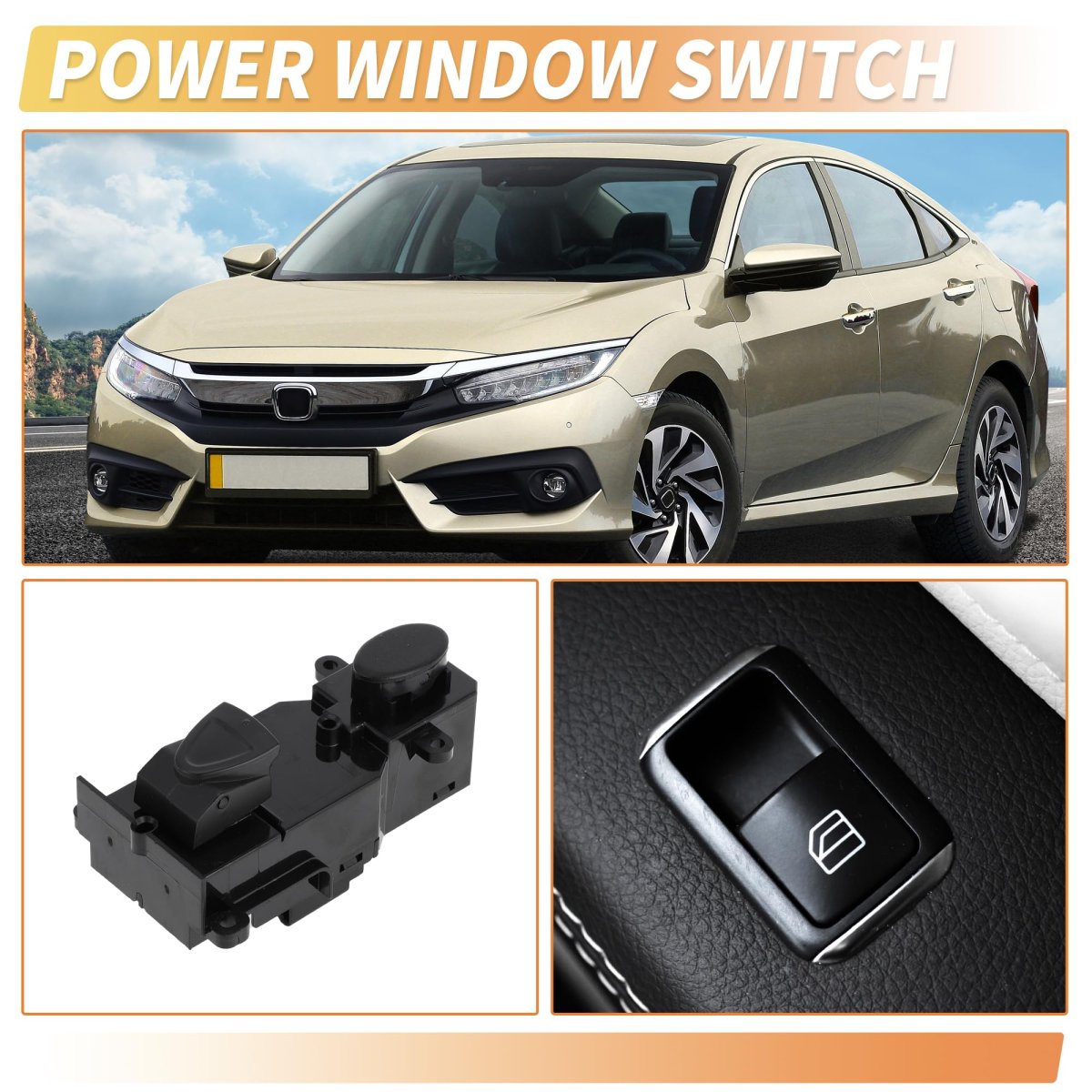 Front Right Passenger Side Power Window Switch For Honda Civic 2006-2011 Control