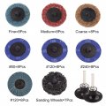 Uxcell 65 Pcs 2 Sanding Discs Nylon Roll Lock Surface Coarse Medium Fine Grit