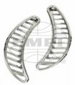 Empi Quarter Grilles Chrome Plastic Pair Fits Bug Beetle Type 1 71-later 113 819 447c 8c
