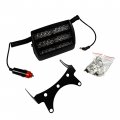 Hqrp White 18 Led Visor Dashboard Emergency Strobe Lights With 3 Suction Cups Plus Sun Meter