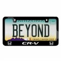 Ipick Image Made For Honda Cr-v Dual Logo Black Metal License Plate Frame