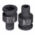 Uxcell 3 8 Drive By 6mm 6-point Impact Shallow Socket Cr-mo Metric Sizes 2 Pcs