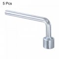 Uxcell 13mm Metric L Shaped Angled Open Hex 6 Point Socket Wrench Single Ended 5 Pcs