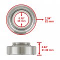 Caltric Spindle Bearings Compatible With Exmark Fmd523 Turf Ranger Front Mount Mower Deck 52 Qty 2