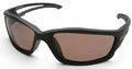 Edge Eyewear Tsk215 Kazbek Safety Glasses Black Frames Polarized Copper Lens 