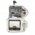 Red Hound Auto 2 Stainless Door Lock Trailer Toolbox Rv Handle Latch 4-3 8 Inches X 3-1 4 Paddle Key 