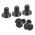 Black Oxide Slotted Button Head Screws 50pcs 6-48 X 3 16 Carbon Steel Machine Screw For Furniture And Electrical Components 