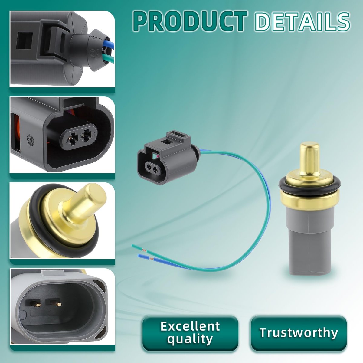 06a919501 Water Coolant Temperature Sensor Fits For Audi A4 A6 A8 S4 S6 S8 Rs4 Rs6 Tt Allroad Quattro Vw Passat Beetle Eurovan