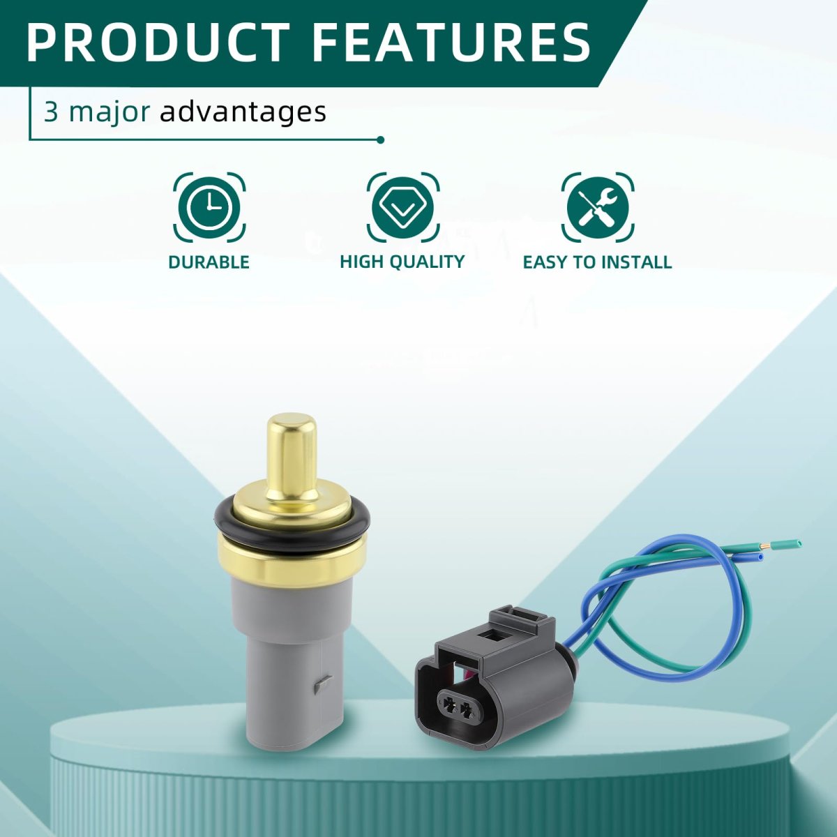 06a919501 Water Coolant Temperature Sensor Fits For Audi A4 A6 A8 S4 S6 S8 Rs4 Rs6 Tt Allroad Quattro Vw Passat Beetle Eurovan