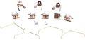 Beck Arnley 084-1505 Disc Brake Hardware Kit 