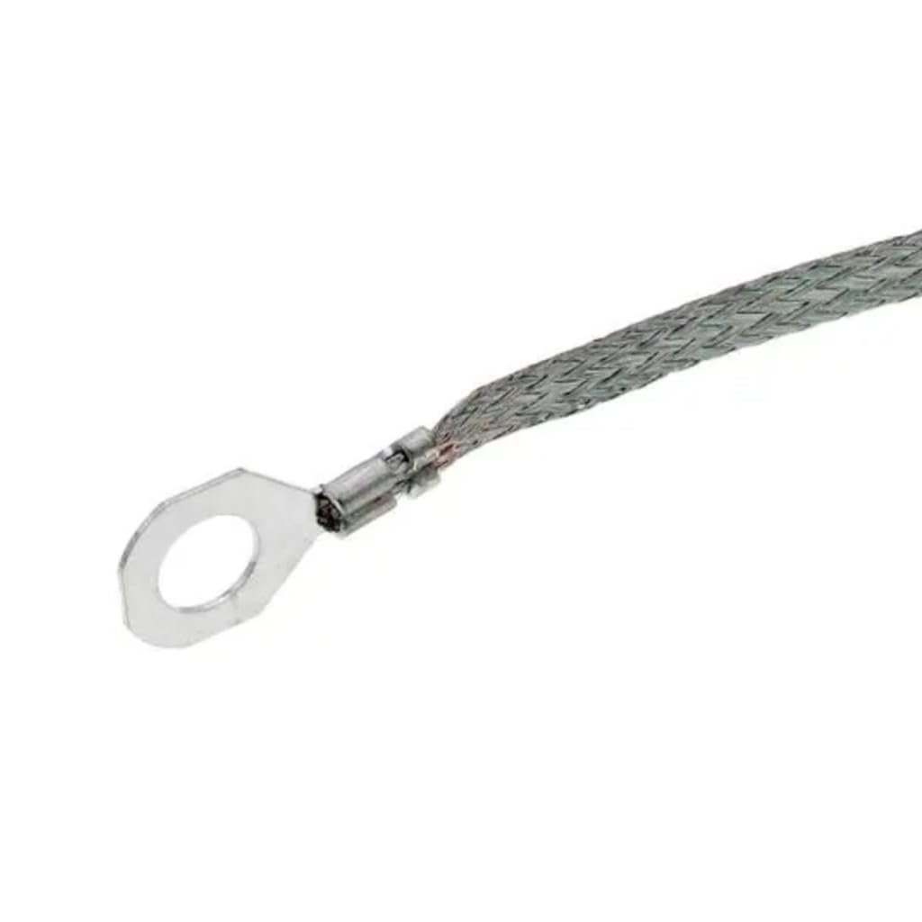 Body Electrical Ground Strap Copper Gray And Silver Stranded 2 Conductors