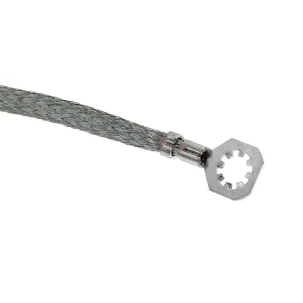 Body Electrical Ground Strap Copper Gray And Silver Stranded 2 Conductors