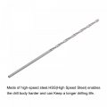 Uxcell 5 Pcs 1 8mm Mini Micro Twist Drill Bits High-speed Steel Straight Shank Extra Long Bit 80mm For Aluminum Alloy