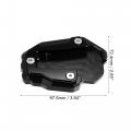 X Autohaux Motorcycle Kickstand Pad Side Stand Extension Enlarger Plate Support Accessory Motorbike For Honda Crf1100l Crf