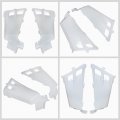 Gxywady Plastic Gas Tank Side Wrap Covers W Grill Kit Replacement For Yamaha Banshee 1987-2006 White