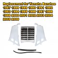 Gxywady Plastic Gas Tank Side Wrap Covers W Grill Kit Replacement For Yamaha Banshee 1987-2006 White