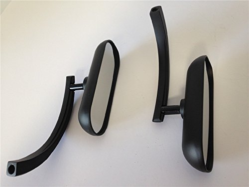Black Custom Mini Oval Mirrors For Suzuki Savage Intruder Volusia Boulevard B00ywcqig2