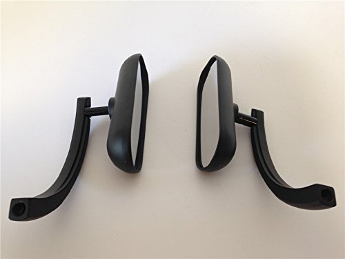 Black Custom Mini Oval Mirrors For Suzuki Savage Intruder Volusia Boulevard B00ywcqig2