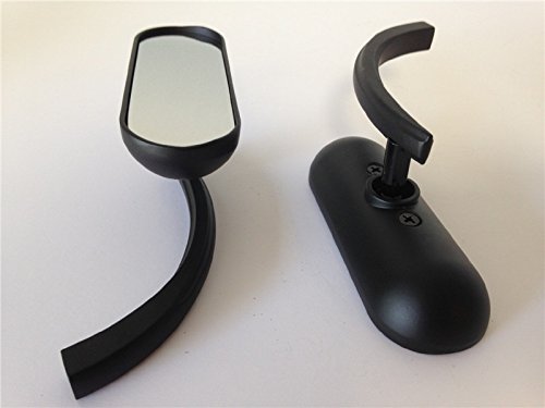 Black Custom Mini Oval Mirrors For Suzuki Savage Intruder Volusia Boulevard B00ywcqig2