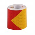 Aexit Red Yellow Electrical Equipment Honeycomb Reflective Conspicuity Tape Warning 5cm Width 2m Length