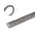 Uxcell Brush Weather Stripping 5m 16 4ft Card-slot Seal Strip Pile Weatherstrip Sweep Elastic For Door Window 6x8mm Wxh
