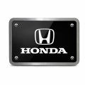 Ipick Image Made For Honda Logo Uv Graphic Black Billet Aluminum 2 Inch Tow Hitch Cover