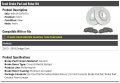 Front Ceramic Brake Pads And Cross Drilled Slotted Rotor Kit Compatible With 2013-2016 Dodge Dart