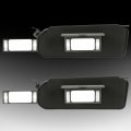 Hecasa Sun Visor Compatible With 1997-2004 Chevrolet Corvette C5 Replacement For 10442033 10442034 Shades Led Lights Black