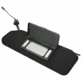 Hecasa Sun Visor Compatible With 1997-2004 Chevrolet Corvette C5 Replacement For 10442033 10442034 Shades Led Lights Black
