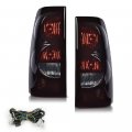 Tail Lights Assembly For 2003-2006 Chevy Silverado 1500 2500 3500 Smoke Lamps Left Driver Side And Right Passenger With Harness 