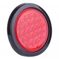 Ocpty 24led Side Marker Light 6pcs 4a Red Round Trailer Lamp Stop Turn Tail Fit For Boats Truck Pickups 12v Waterproof Signal