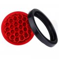 Ocpty 24led Side Marker Light 6pcs 4a Red Round Trailer Lamp Stop Turn Tail Fit For Boats Truck Pickups 12v Waterproof Signal