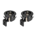 2pcs 89348-34010 Car Bumper Parking Assist Sensor Retainer Holder For Toyota Tundra Black 