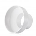 Osaladi 3 Pcs Range Hood Pipe Connector Fan Ducting Tapered Flange Vent Adapter Air Duct Pipeline White