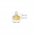 Uxcell Knurled Thumb Screws M3x4mm Flat Brass Bolts Grip Knobs Fasteners For Pc Electronic Mechanical 2pcs